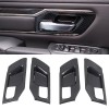 Free Shipping Carbon Style Inner Side Door Handle Bowl Cover Trim 4pcs For Dodge Ram 1500 2019-2021