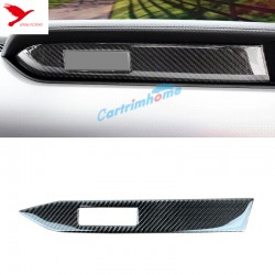 Free Shipping Real Carbon Fiber Interior Middle Control Stripe Cover For Ford Mustang 2015-2019