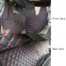 LHD / RHD Front + Rear 3pcs Leather floor mats For Peugeot 3008 Access / Active / Allure / GT 2016-2019
