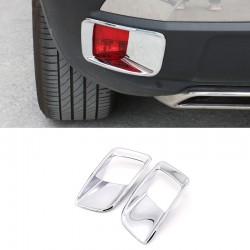 Free Shipping ABS Chrome Rear Fog Light Lamp Cover Trim 2pcs For Peugeot 3008 Access / Active / Allure / GT 2016-2019