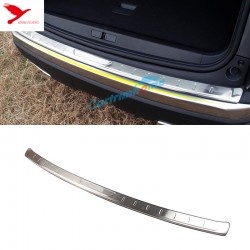 Stainless Outer Rear Sill Bumper Cover Plate 1pcs For Peugeot 3008 Access / Active / Allure / GT 2016-2019