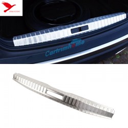 Stainless Inner Rear Sill Bumper Cover Plate 1pcs For Peugeot 3008 Access / Active / Allure / GT 2016-2019