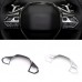 1PCS Interior ABS Steering Wheel Cover Trim For Peugeot 3008 GT 2016-2019