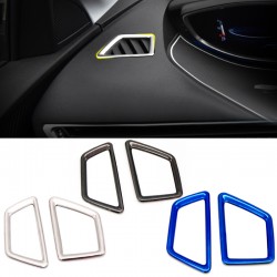 Inner Front Upper Air Outlet Vent Cover Trim 2pcs For Peugeot 3008 Access / Active / Allure / GT 2016-2019