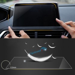 Free Shipping Car Sticker GPS Navigation Screen Steel Protective Film For Peugeot 3008 Access / Active / Allure / GT 2016-2019 Control of LCD Screen
