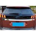 Free Shipping Rear Tail Light Honeycomb Style Stickers Cover Trim For Peugeot 3008 Access / Active / Allure / GT 2016 2017 2018