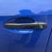 Free Shipping ABS Carbon Style Side Door Handles Cover Trim 4pcs For Subaru WRX STi 2015-2021