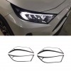 Free Shipping ABS Front Head Light Lamp Cover Trim For Toyota RAV4 2019 2020 2021 2022 2023