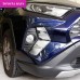 Free Shipping Chrome Front Fog Light Lamp Cover ABS Trim For Toyota RAV4 2019 2020 2021 2022 2023