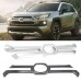 ABS Front Grill Grille Decorative Cover Trim Strips For Toyota RAV4 Adventure 2019 2020 2021
