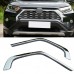 Not suitable for Prime!!!Free Shipping ABS Chrome Front Grill Grille Decorative Cover Trim Strips For Toyota RAV4 2019 2020 2021 2022 2023