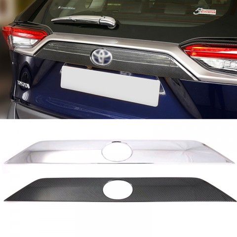 ABS Chrome Rear Door Trunk Lid Cover Trim For Toyota RAV4 2019 2020 2021 2022 2023