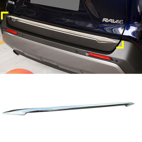 ABS Chrome Rear Tailgate Trunk Lid Cover Trim For Toyota RAV4 2019 2020 2021