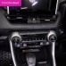 Free Shipping Carbon Style Inner Middle Console Air Condition Switch Cover Trim For Toyota RAV4 2019 2020 2021
