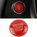 Free Shipping ABS Red Interior Engine Start Button Cover Trim 1pcs For Toyota RAV4 2019 2020 2021 2022 2023