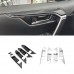 Free Shipping Carbon Style LHD Interior Door Handle Bowl Cover Trim For Toyota RAV4 2019 2020 2021