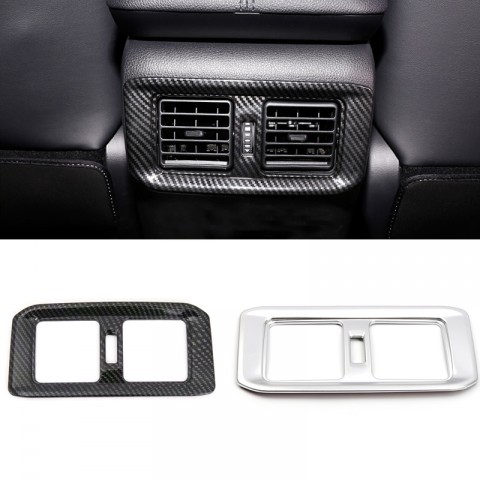 Free Shipping Carbon Style Rear Armrest Box Air Condition Vent Cover For Toyota RAV4 2019 2020 2021 2022 2023