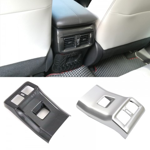Free Shipping Carbon Style Outer Side Rear Armrest Box Air Vent Outlet Cover For Toyota RAV4 2019 2020 2021