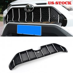 Only ship to US Excludes (Hawaii, Puerto Rico, Guam, Alaska)!!!Free Shipping Maserati Style Front Bumper Grille Cover Trim For Toyota RAV4 2019 2020 2021 2022 2023 without radar