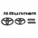 Free Shipping ABS Black Style Emblem Overlay Kit For Toyota 4Runner 2010-2021