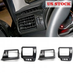 Free shipping LHD Front Side Air Vent Outlet Trim 2pcs For Toyota 4Runner 2010-2023