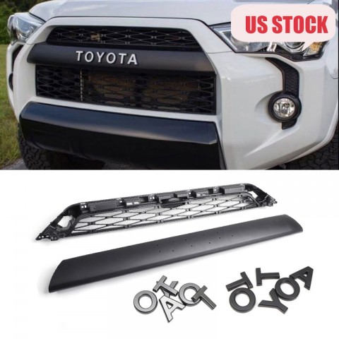 Not suitable for 2020!!!Free shipping For 2014-2019 Toyota 4Runner 2Piece Front Bumper Grille Replacement PZ327-35053 & PZ323-35056