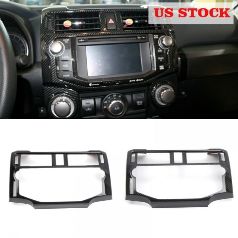Free shipping Interior Console Navigation Cover Trim 1pcs For Toyota 4Runner 2014-2019