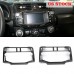 Free shipping Interior Console Navigation Cover Trim 1pcs For Toyota 4Runner 2014-2019