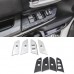 Free Shipping Car Interior Window Switch Control Cover Trim ABS Carbon Fiber Grain 4PCS LHR (Not Fit for Double Cab) for Toyota Tundra Crewmax 2014-2021