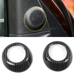 Free Shipping Carbon Style Front A Pillar Speaker Cover Trims for Toyota Tundra Crewmax, Double Cab 2014-2021