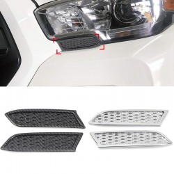 Free Shipping Front Bumper Chrome Headlight Honeycomb Style Cover Trims For Toyota Tacoma 2016-2019