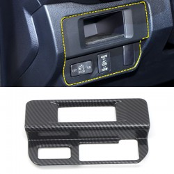 Free Shipping Carbon Style Fog light control button panel Cover molding Trims For Toyota Tacoma 2016-2019